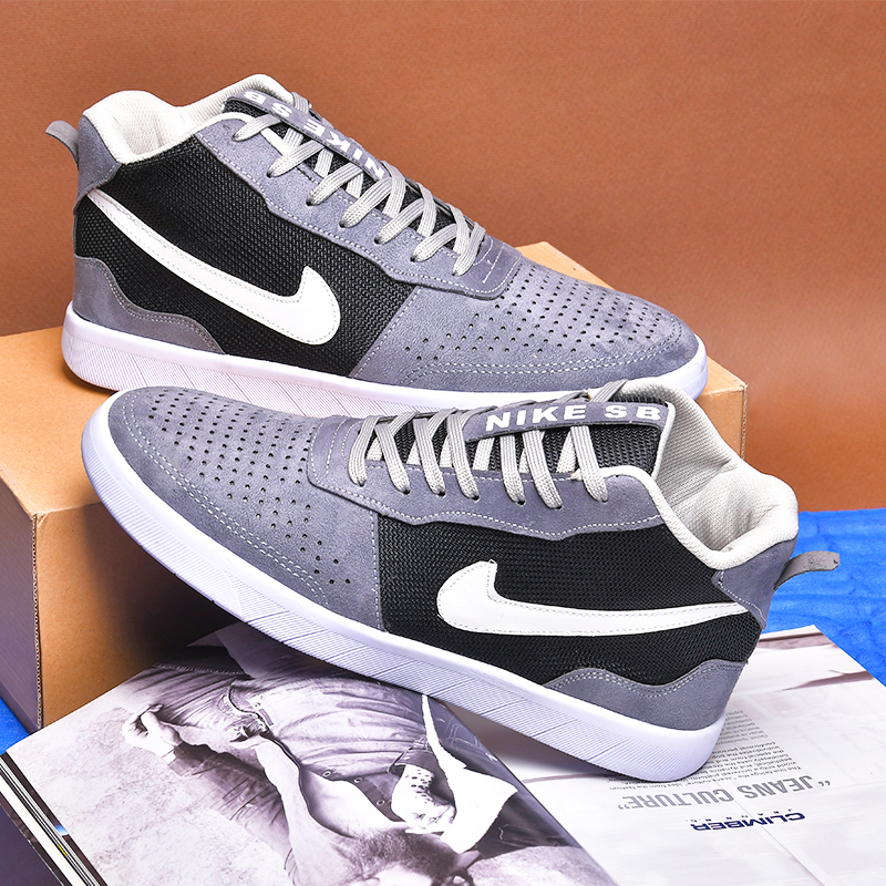 کفش مردانه Nike طوسی مشکی مدل Biks