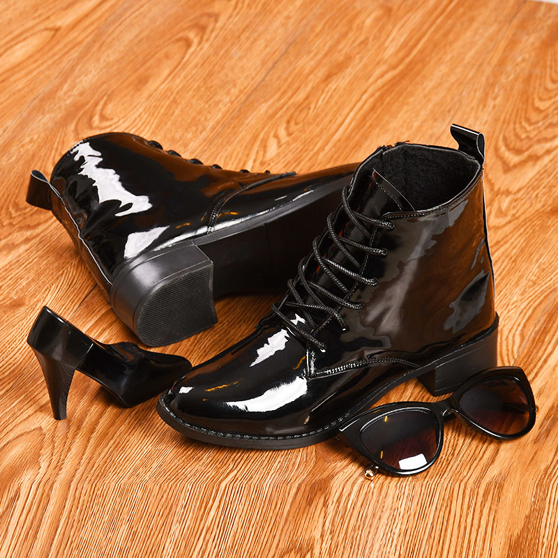 نيم بوت ورني دخترانه مدل Atene