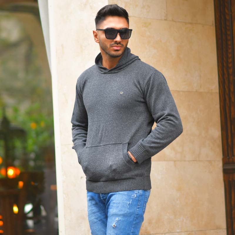 هودی بافت مردانه مدل Zanko