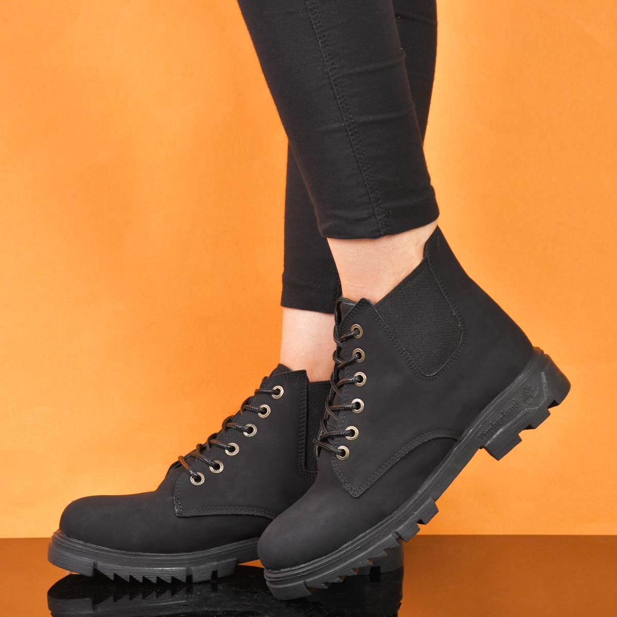 نيم بوت دخترانه مشكي مدل Setare