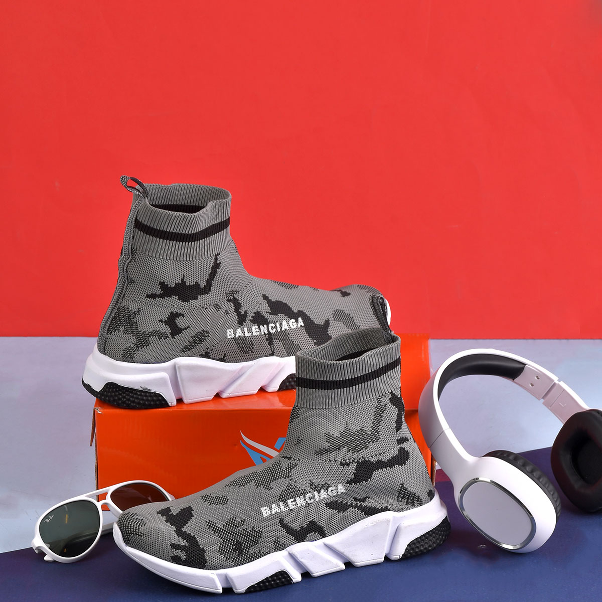 کفش ساقدار مردانه بالنسیاگا چریکی