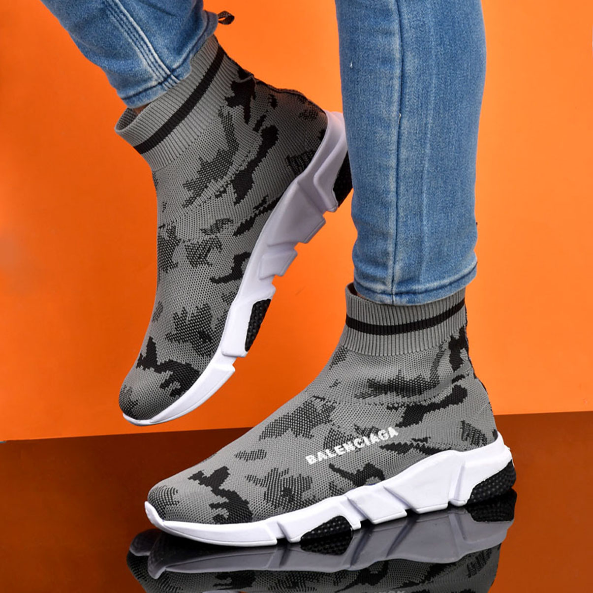 کفش ساقدار مردانه بالنسیاگا چریکی