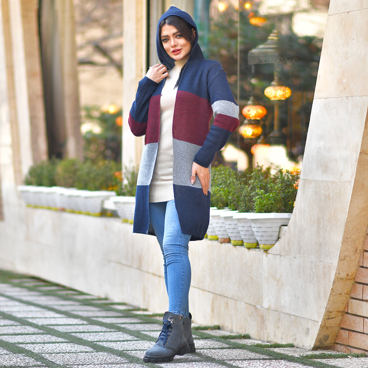 مانتو بافت زنانه مدل ARASTE