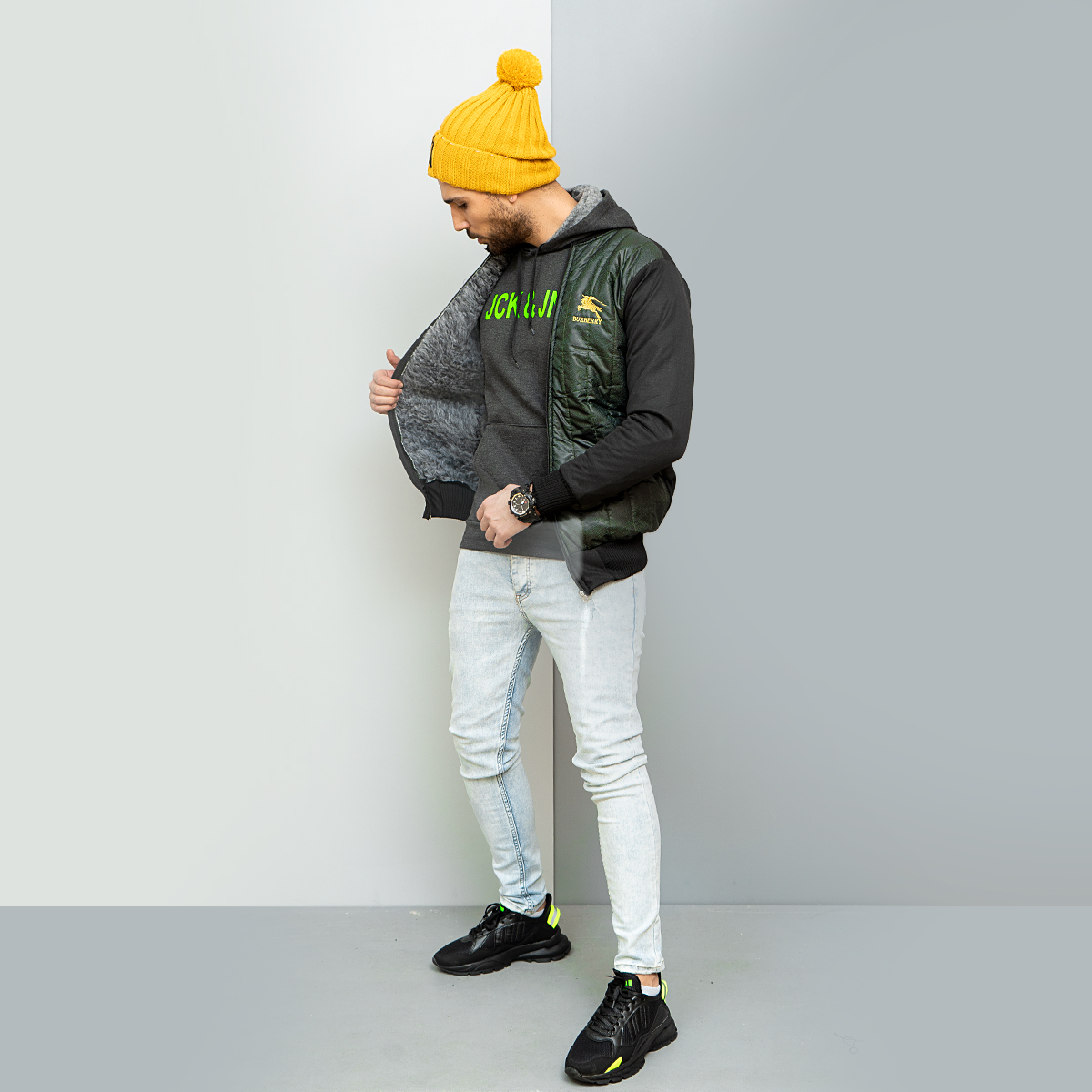 سويشرت مردانه مدل Rachel رنگ سبز