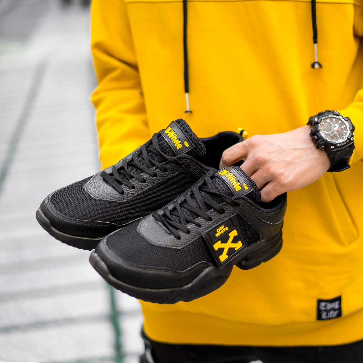 کفش ورزشی مردانه اف وایت مشکی مدلNamit