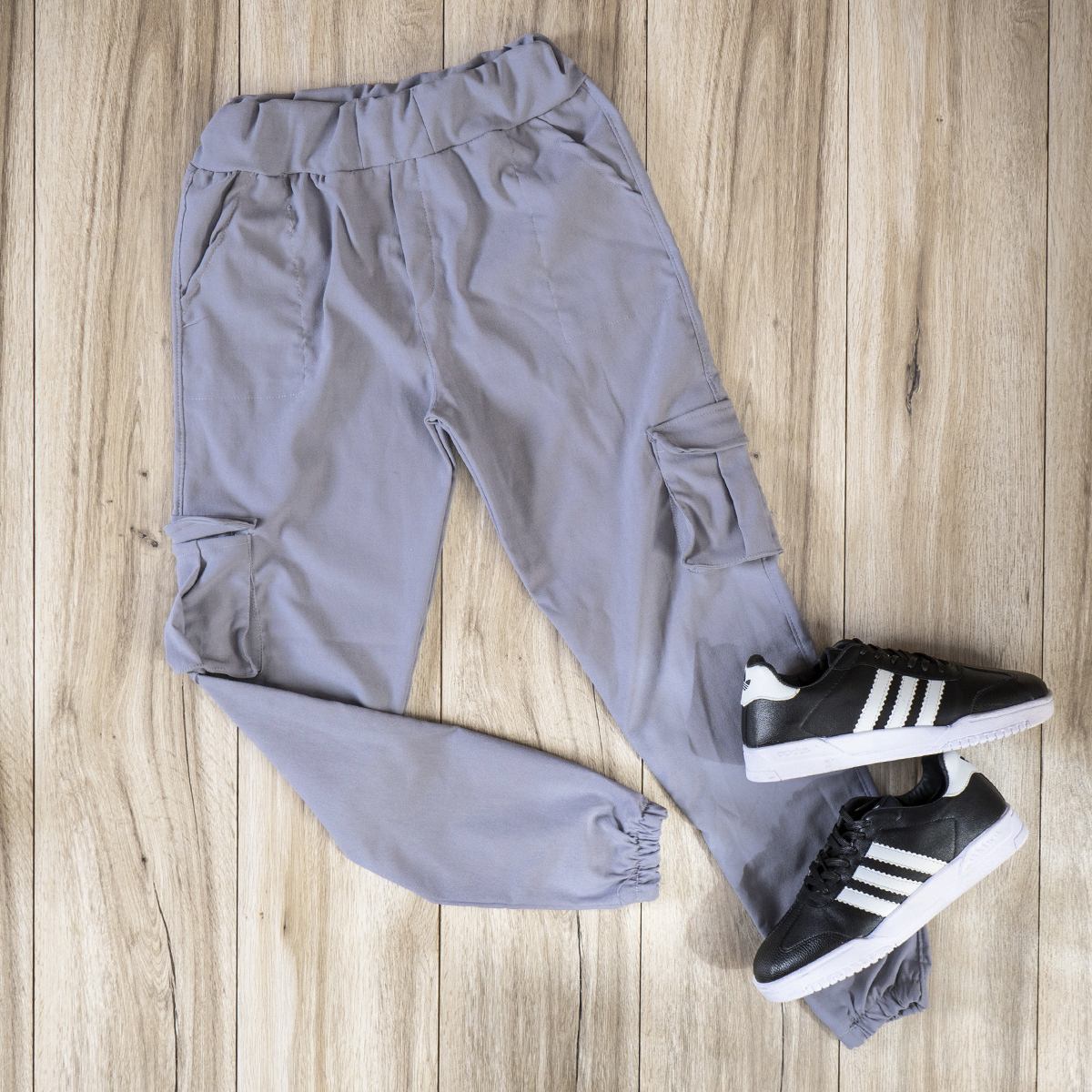 شلوار اسلش طوسی روشن مردانه مدل KOMBO