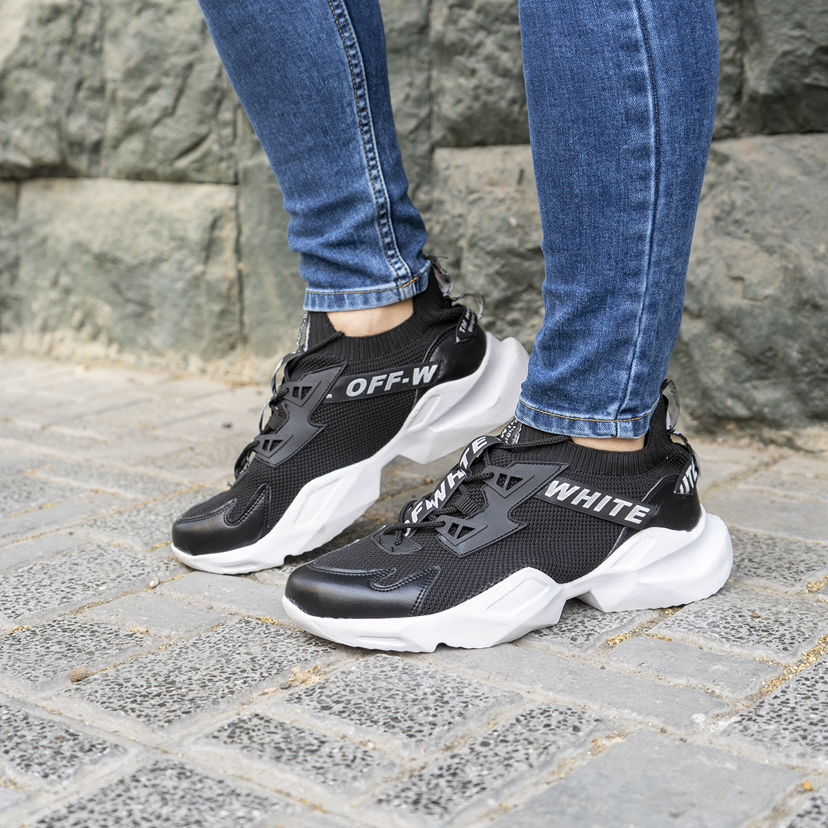 کفش مردانه off white مشکی مدل lucas