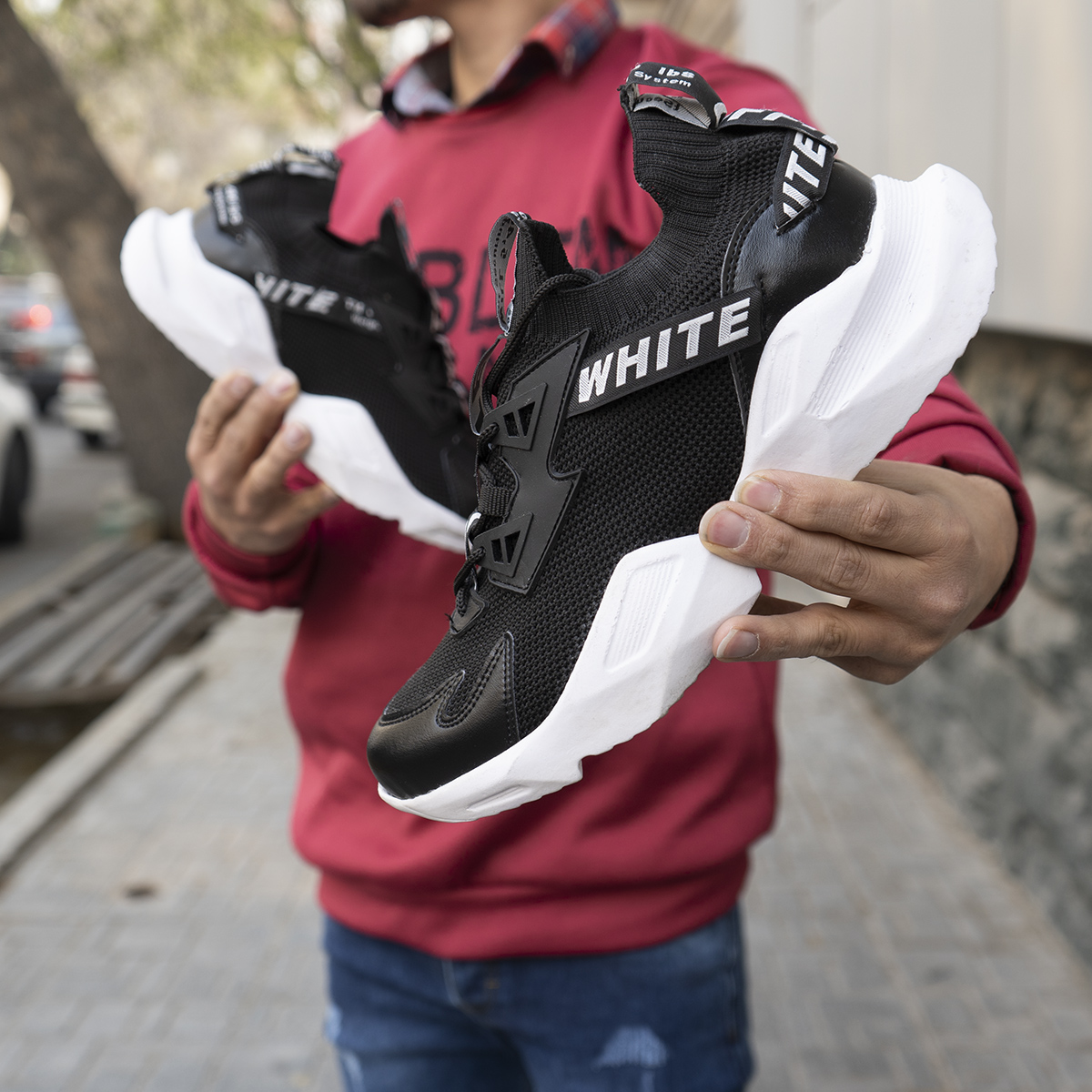 کفش مردانه off white مشکی مدل lucas