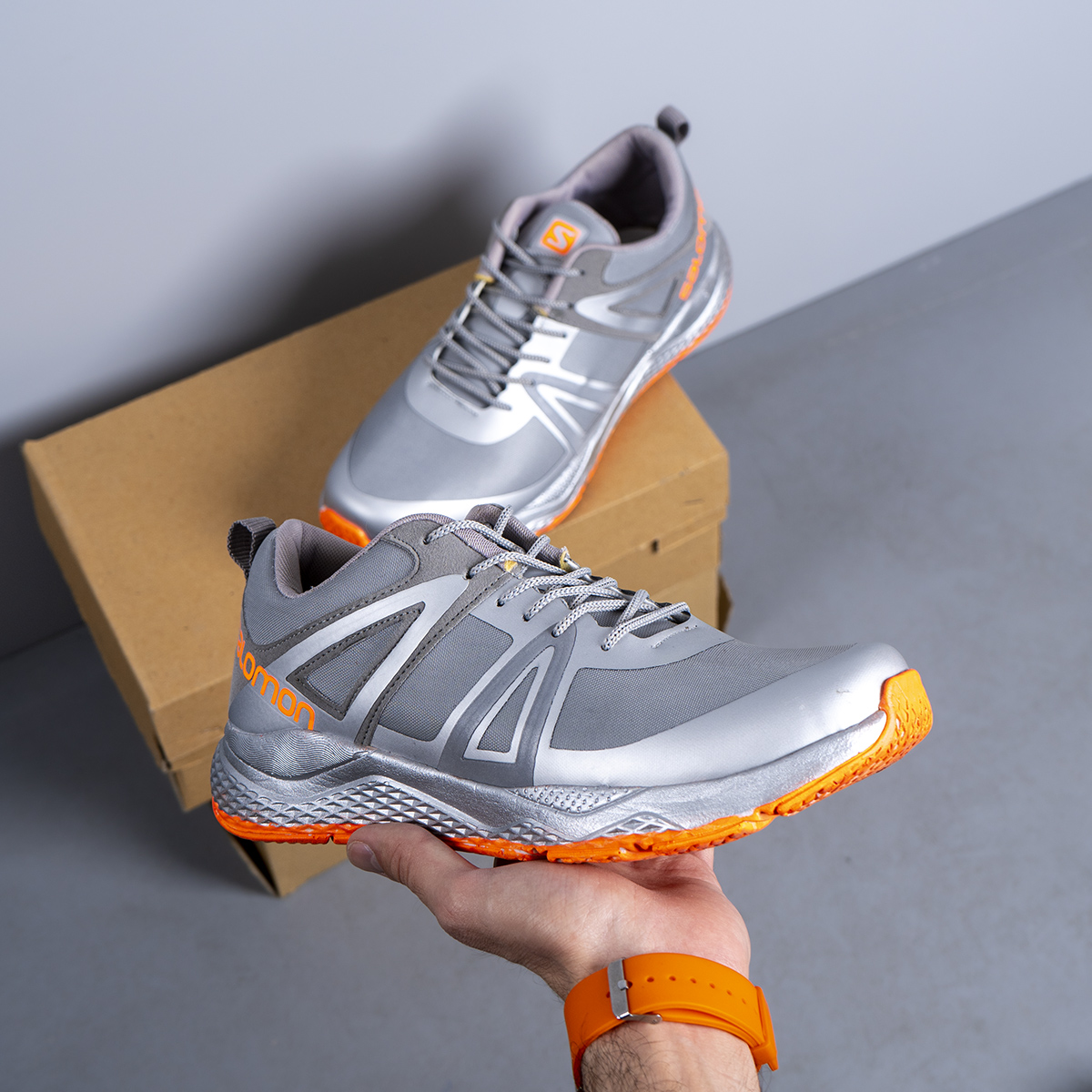 کفش مردانه طوسی مدل ADVIN