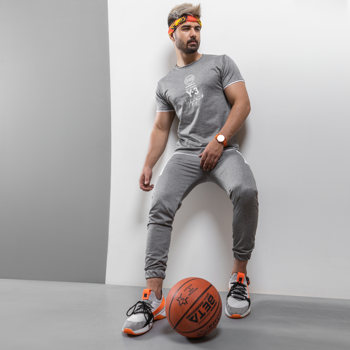 ست تيشرت و شلوار مردانه y-3 مدل gary