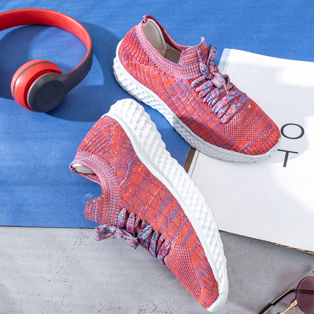 كفش ورزشي زنانه صورتي مدلBela