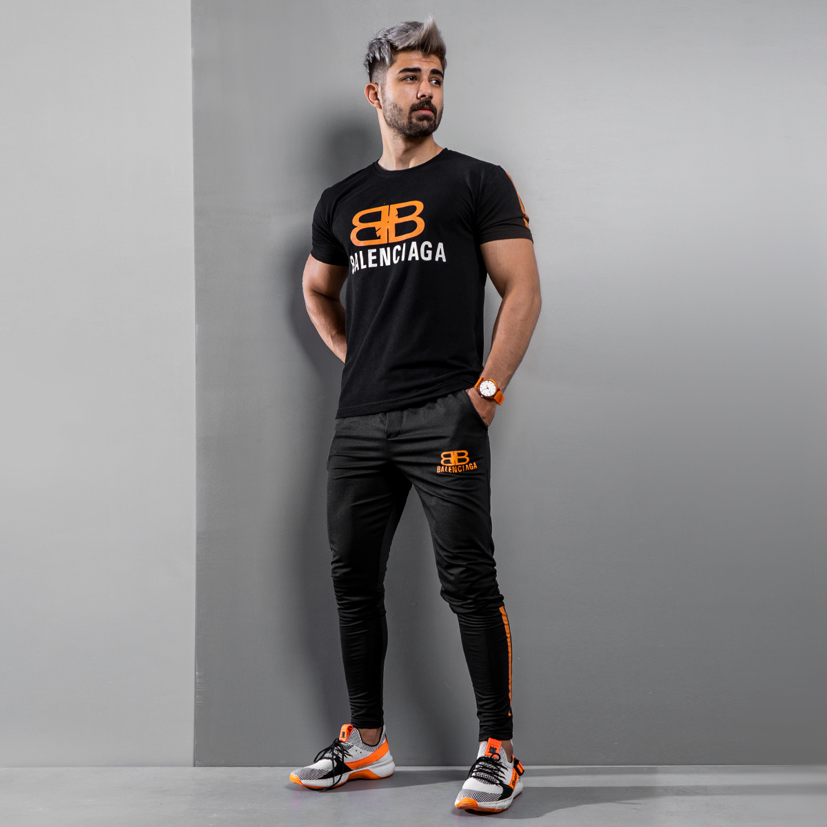 ست تیشرت شلوار Balenciaga مردانه مدل Plank
