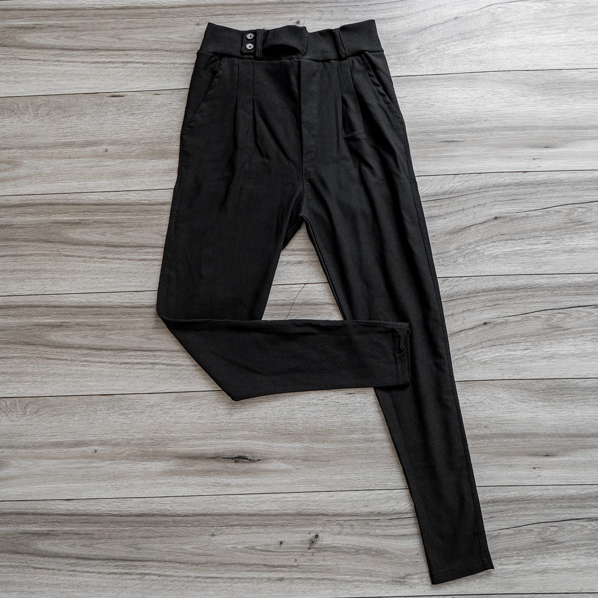 شلوار اسلش کمربندی مشکی مردانه مدل Legans