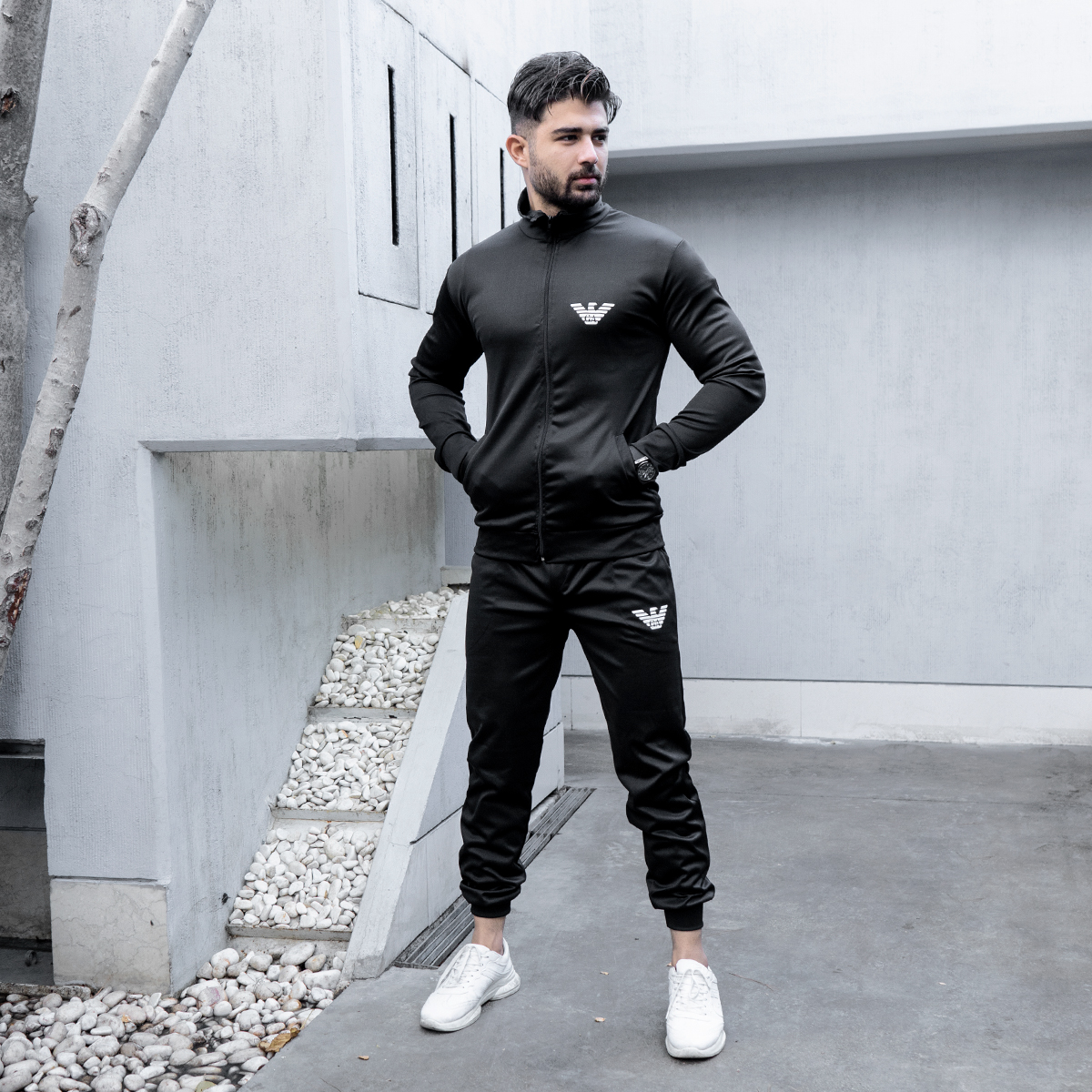 ست سوییشرت شلوار مردانه طرحGA مدل Betam