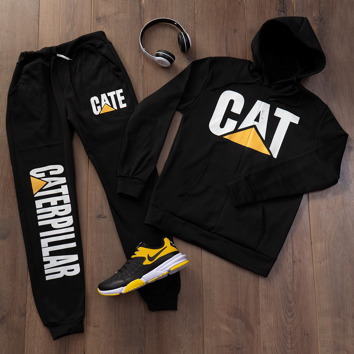 ست هودی شلوار Cat مردانه مدل b78