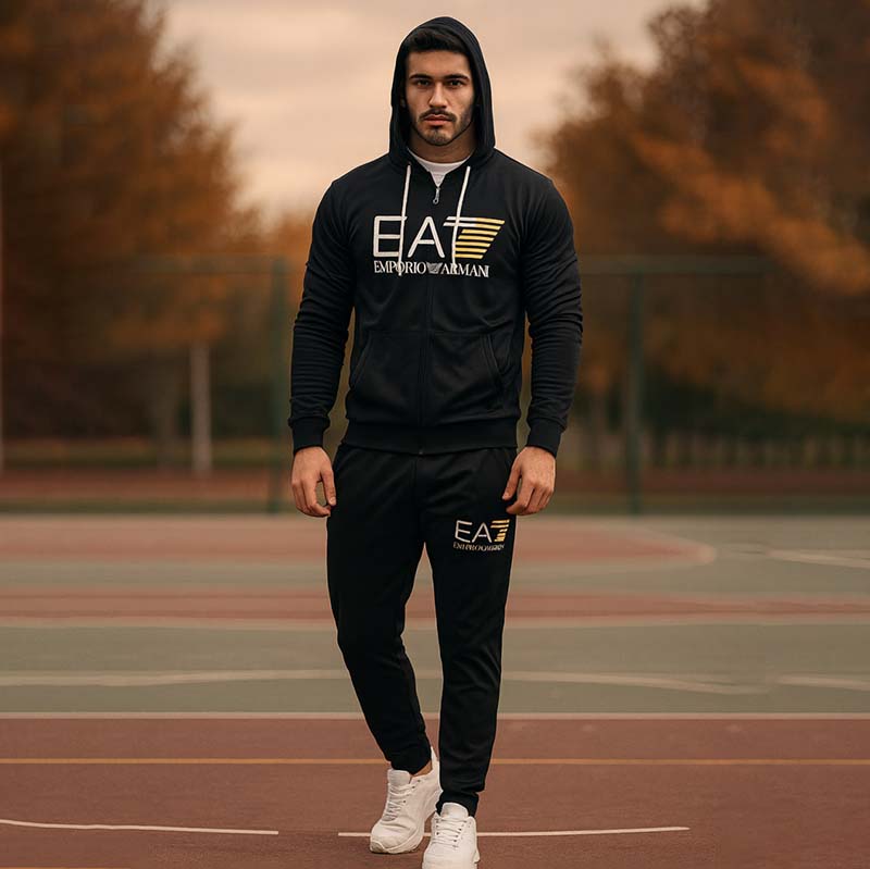 ست هودی شوار EA7 مردانه مدل Dalka