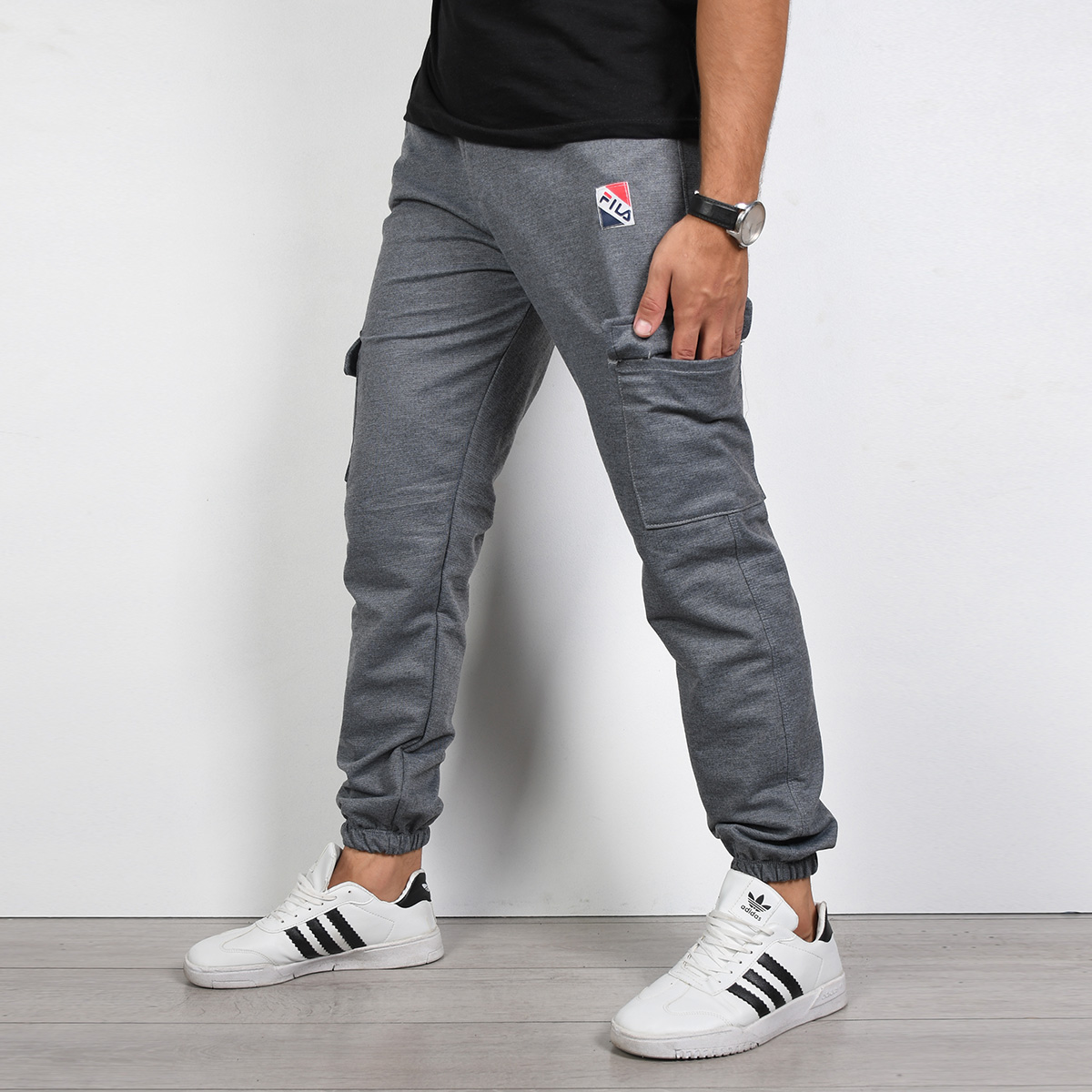 شلوار مردانه طوسی تیره مدل Ramel(T)