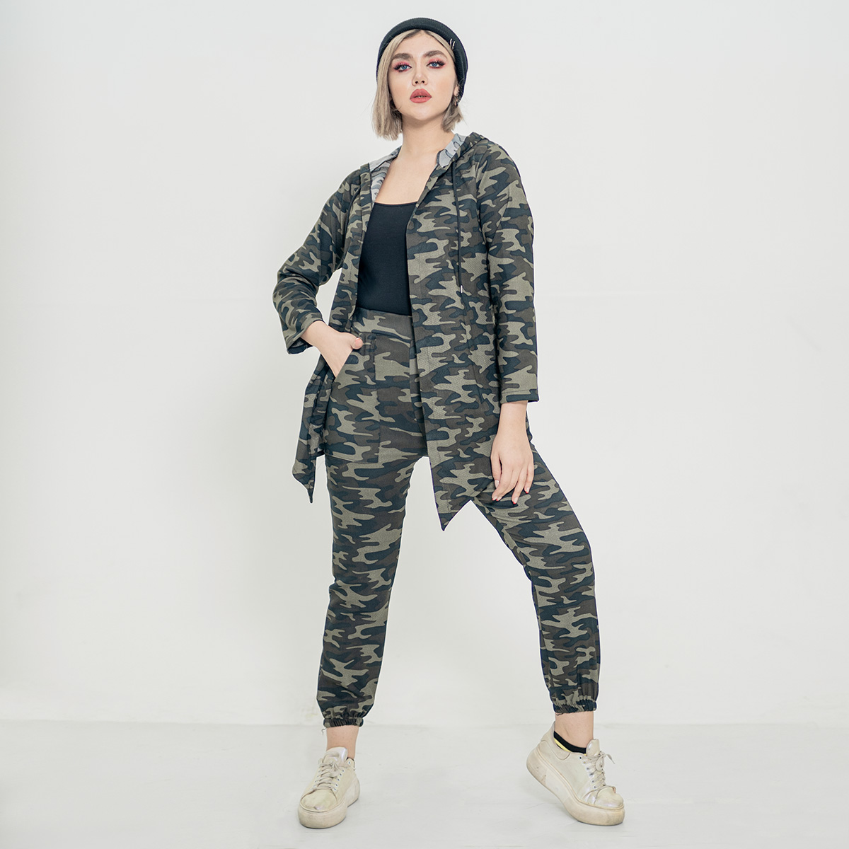 ست شنل شلوار چریکی دخترانه مدلRonia