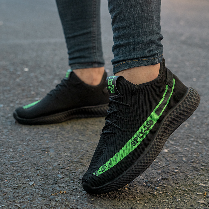 کفش ورزشی Sply 350 مردانه مشکی سبز مدلYogi