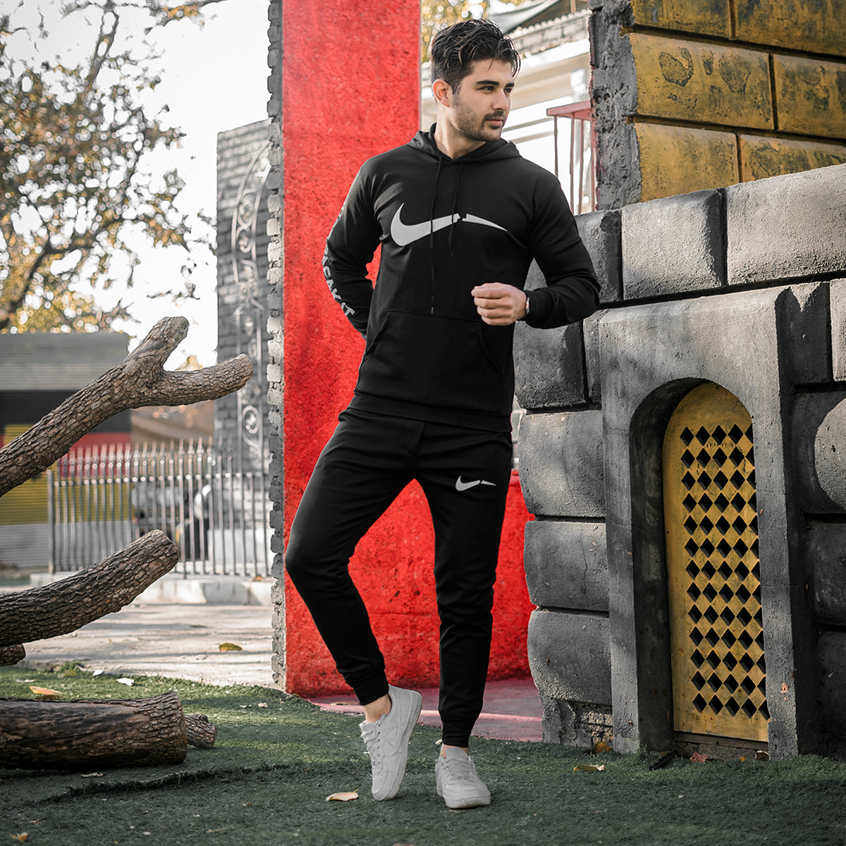 ست هودی شلوار مردانه نایک شکسته Panah