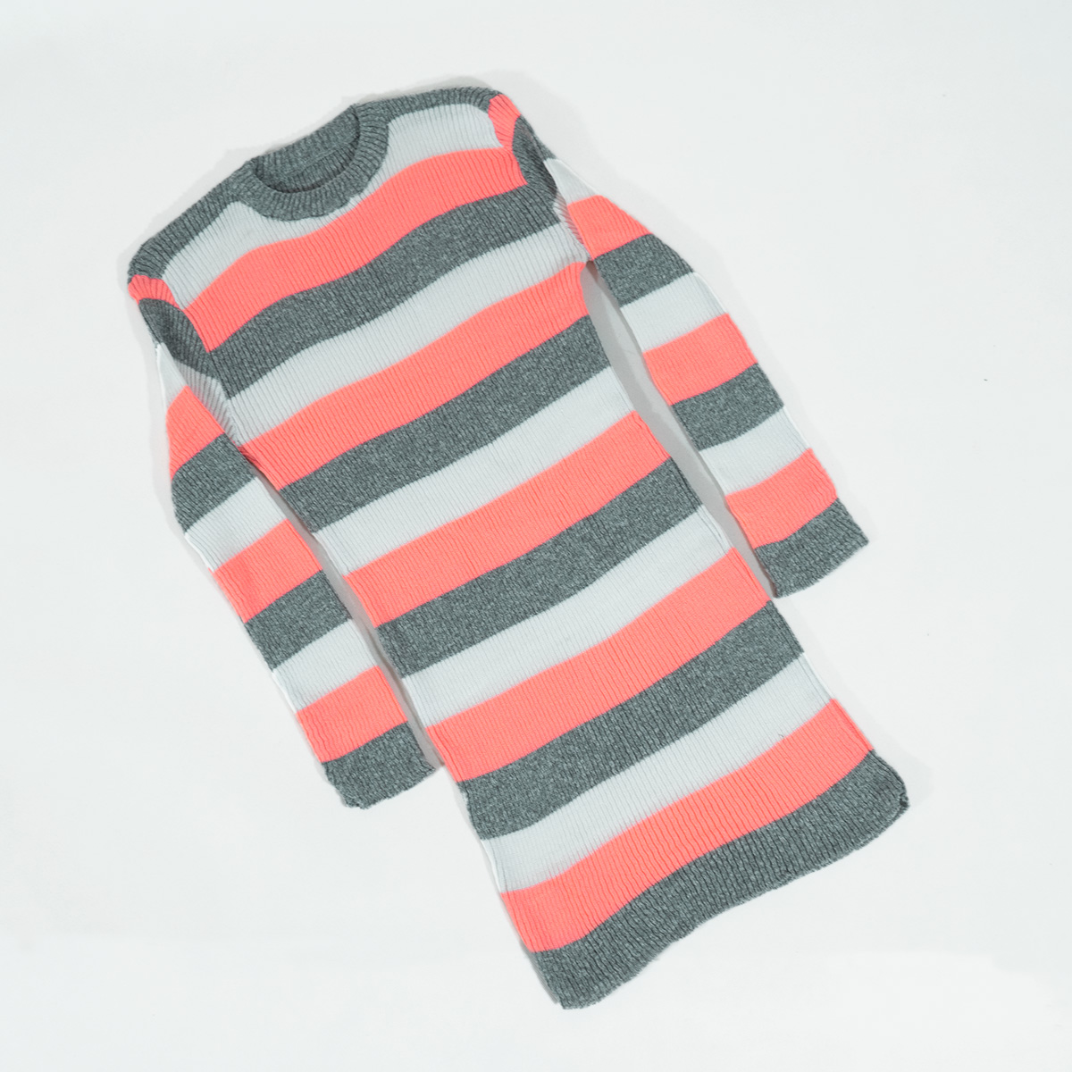 زیرسارافونی بافت دخترانه مدل sahel رنگ طوسی صورتی