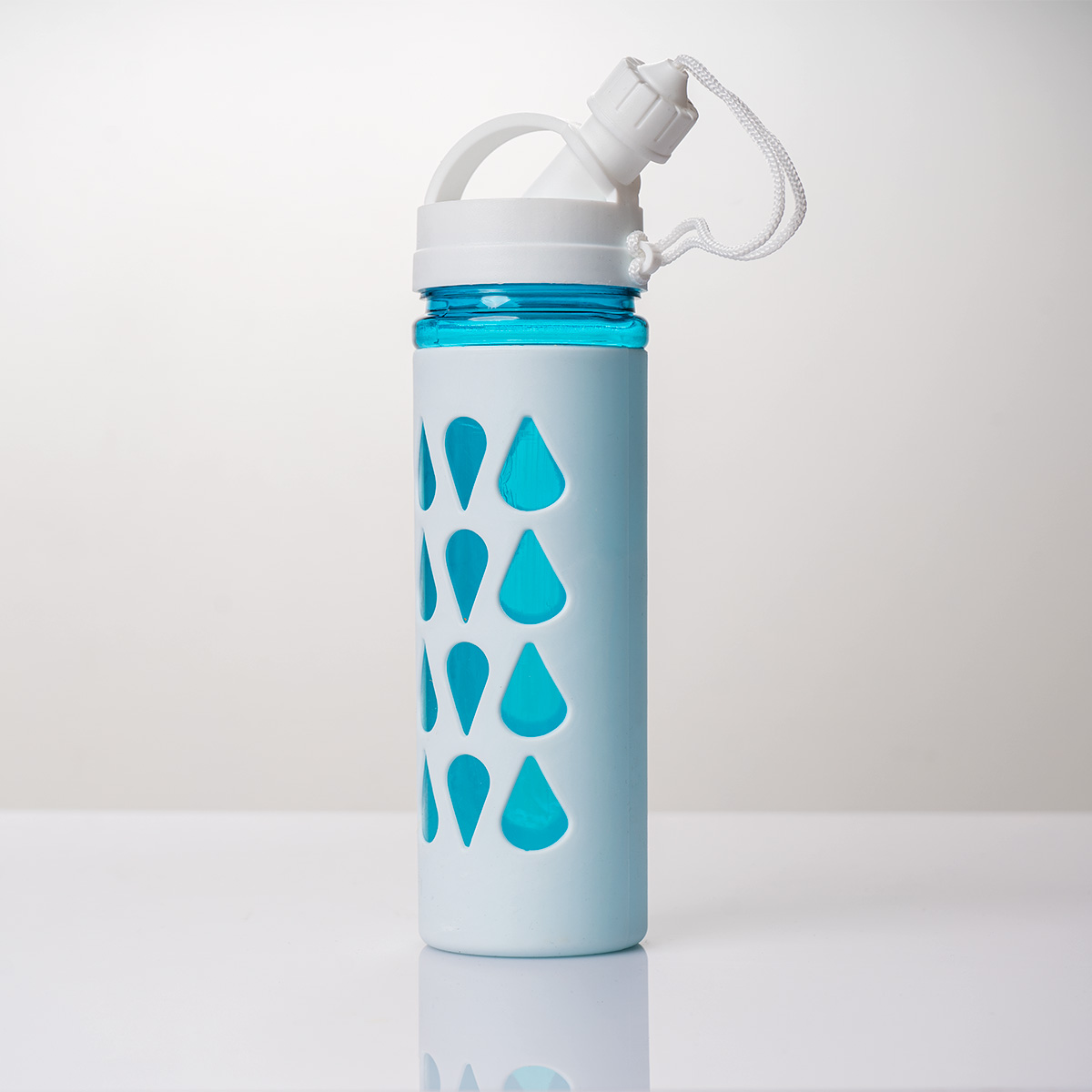 قمقمه آب سفید مدل اشک