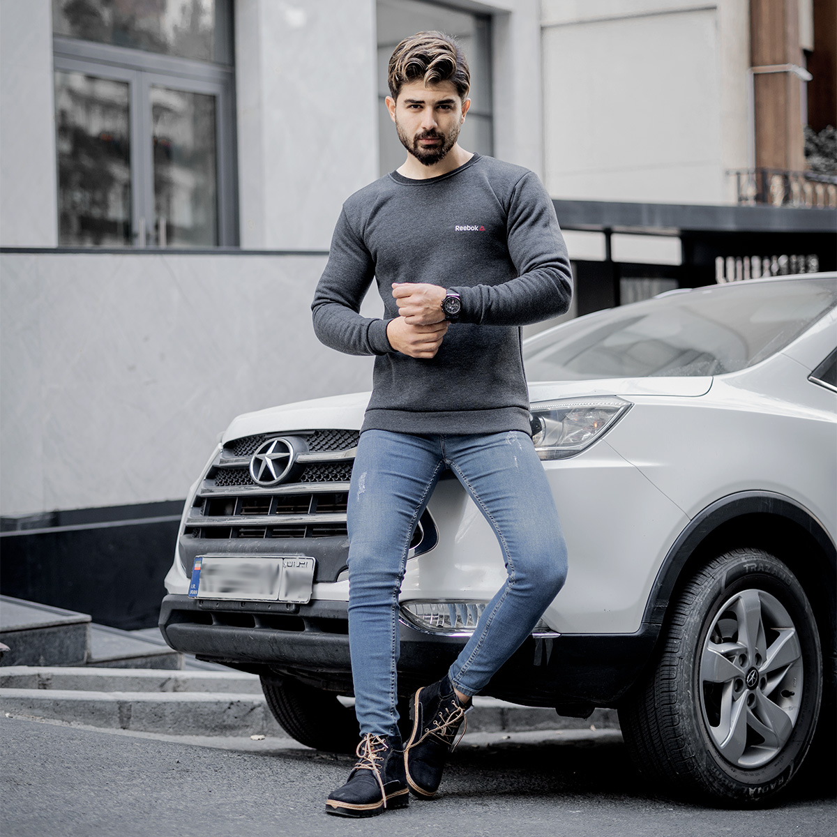 دورس ریبوک ذغالی مردانه مدل Ivano