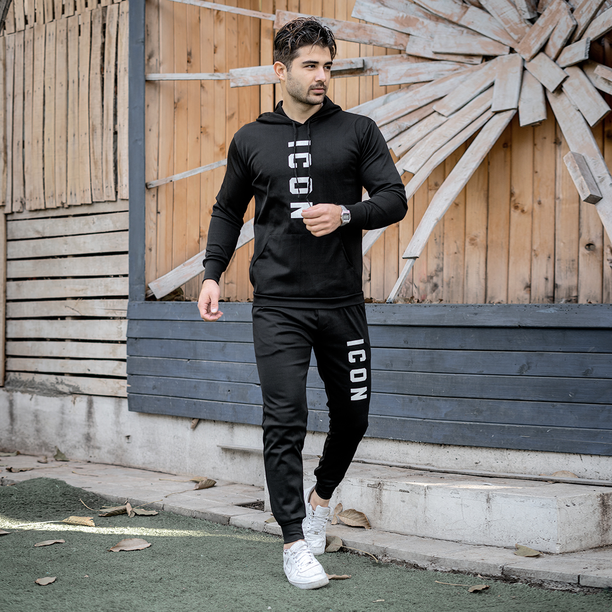 ست هودی شلوار مردانه مدل Icon