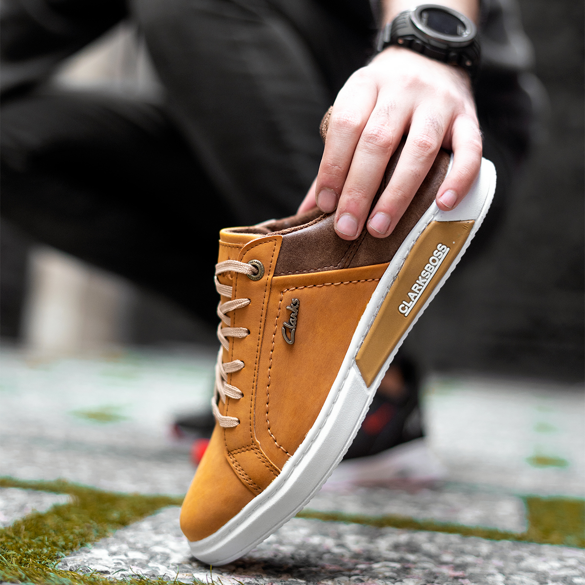 کفش تخت عسلی مردانه مدل Clark