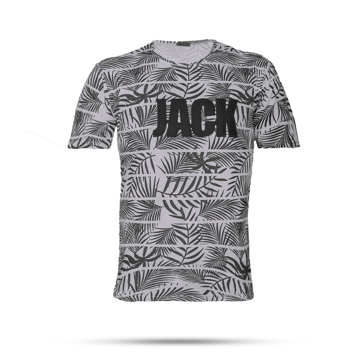 تیشرت مردانه طوسی روشن مدل Jack