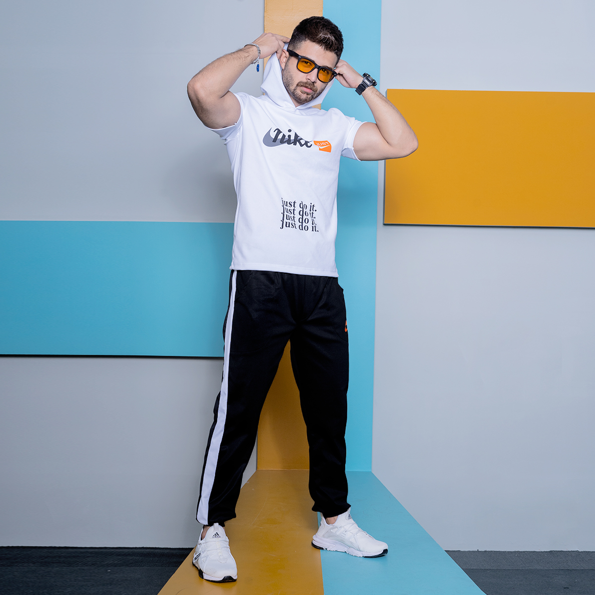 ست هودی شلوار نایک مردانه مدل Js40