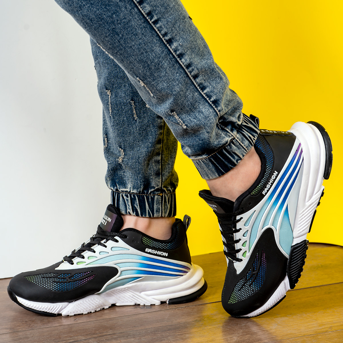 کفش ورزشی Fashion مردانه مشکی مدلG550