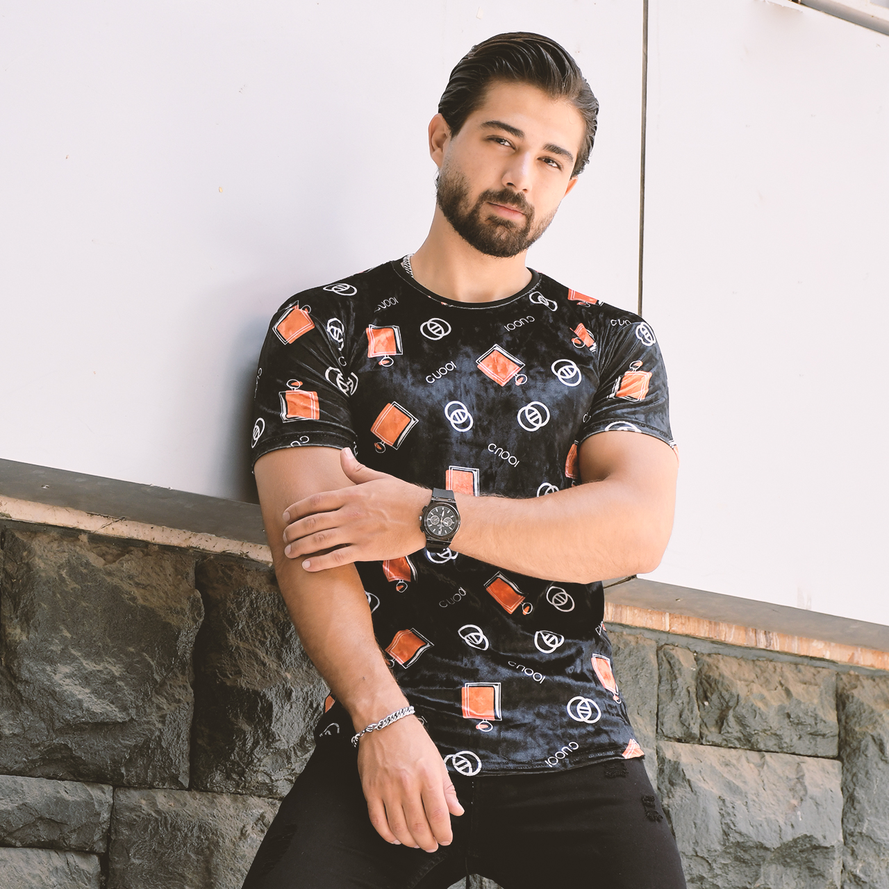 تیشرت مخمل Gucci مردانه مدل X22