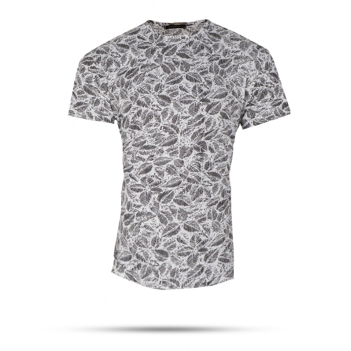 تیشرت هاوایی مردانه طرح برگ مدل oliva
