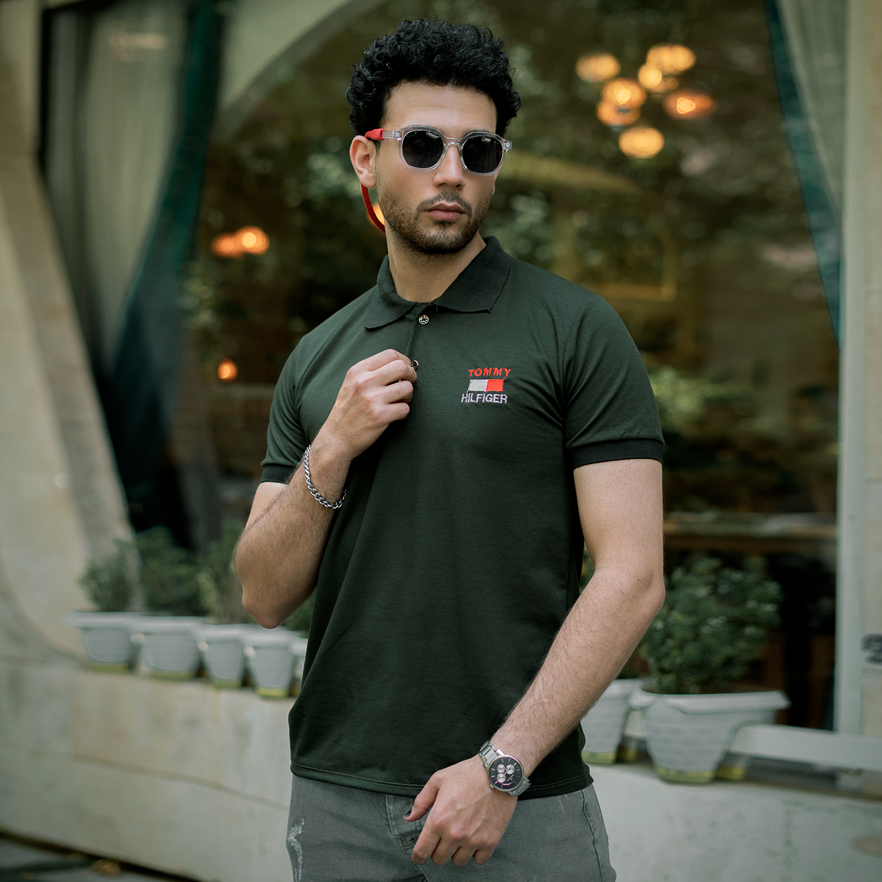 تیشرت جودون مردانه سبز مدلJ52