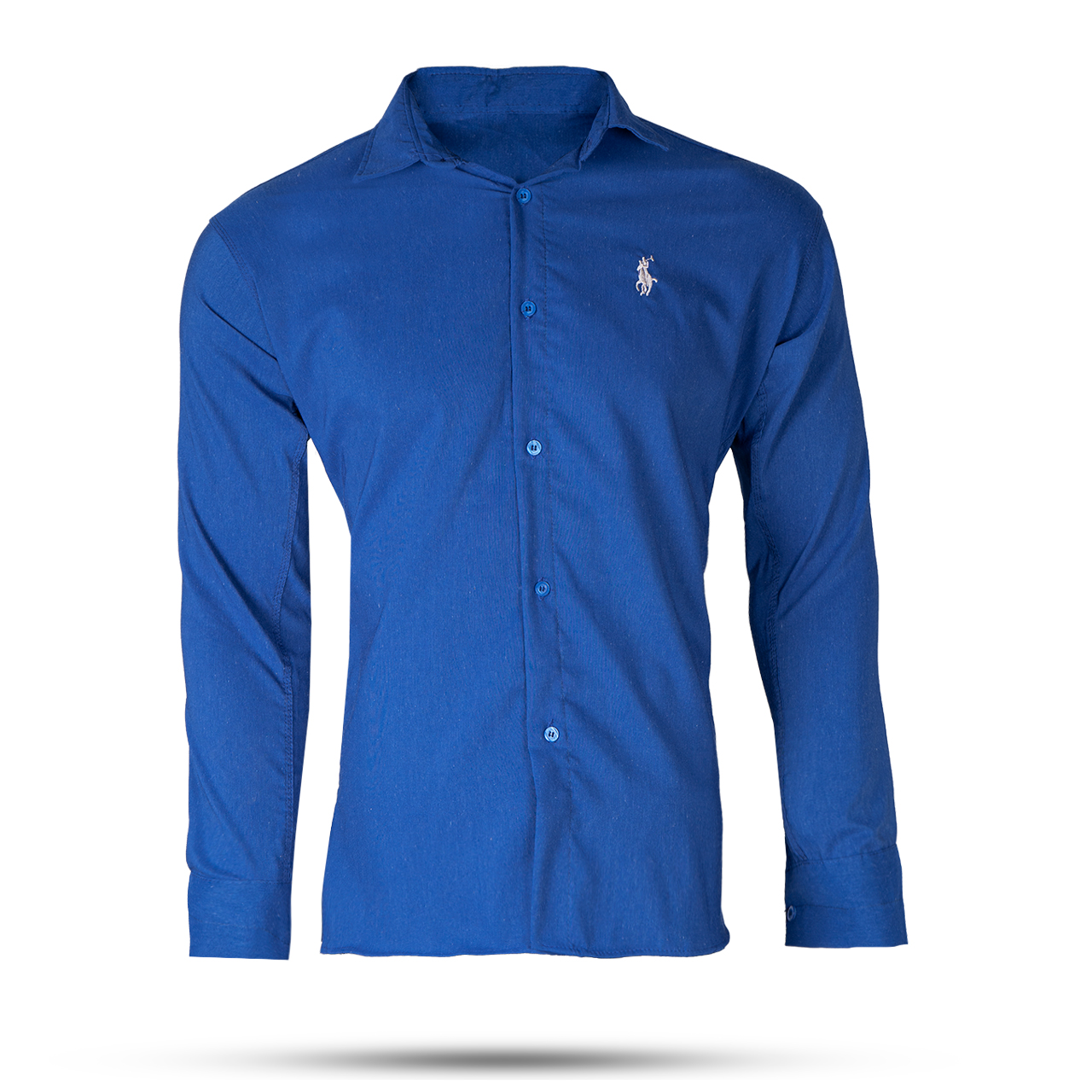 پیراهن مردانه آبی نفتی مدل VQ