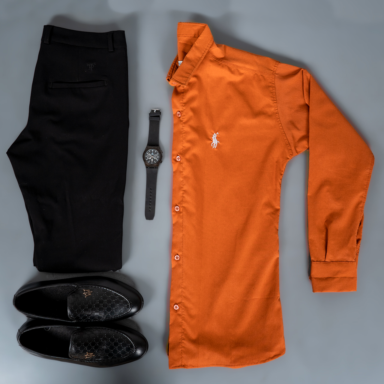 پیراهن مردانه آجری مدل VQ