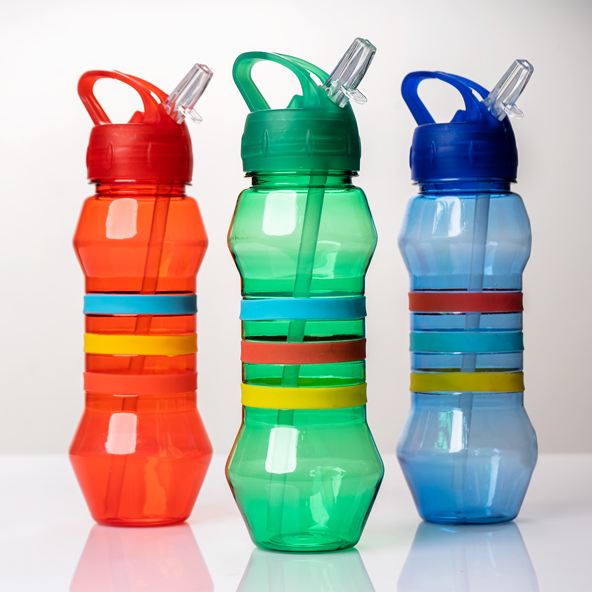 دوتا قمقمه آب آبی مدل پرچمی