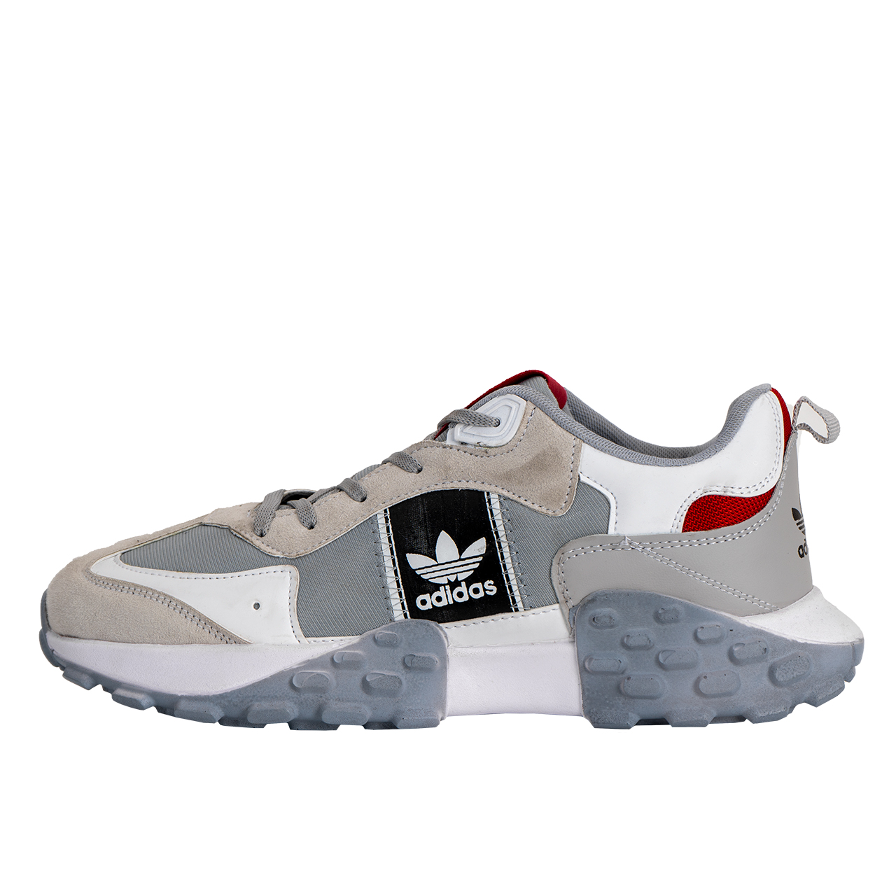 کفش ورزشی مردانه Adidas طوسی مدلSato