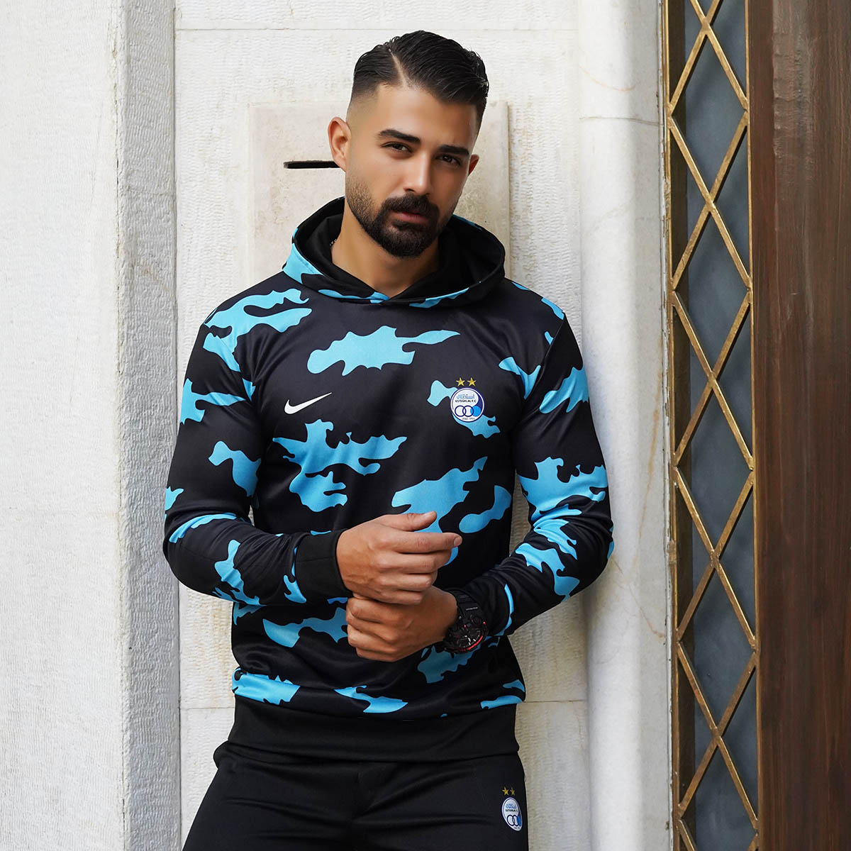 هودی استقلال طرح پلنگی مردانه مدلW29