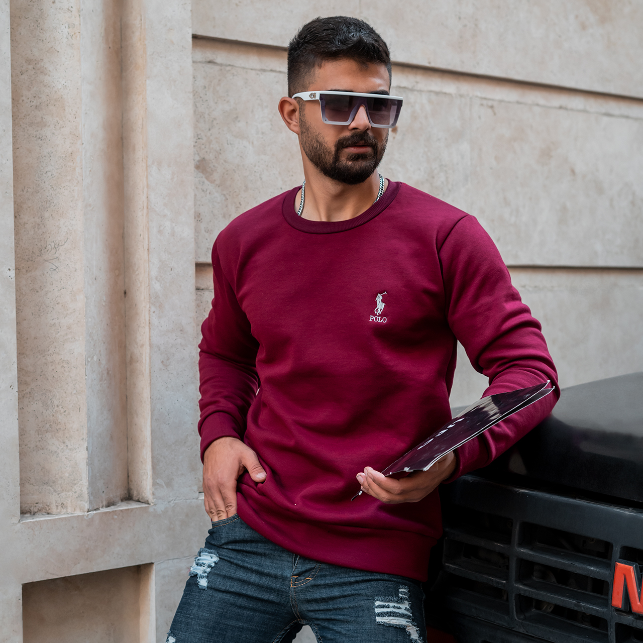 دورس مردانه polo زرشکی مدلLexi