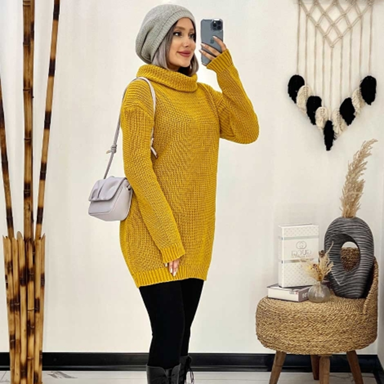 بافت دخترانه خردلی مدل elsa