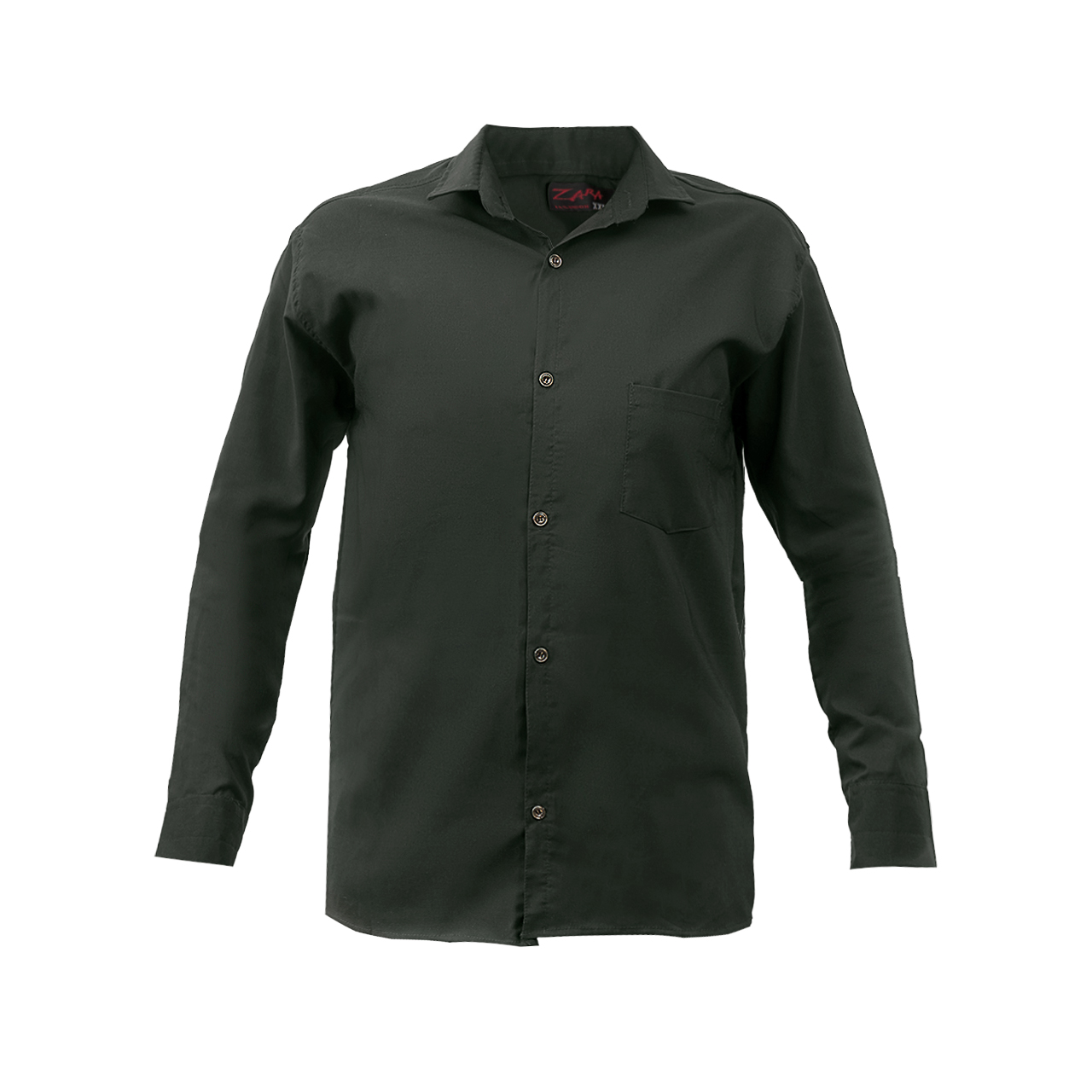 پیراهن ساده مردانه سبز مدل ADIB