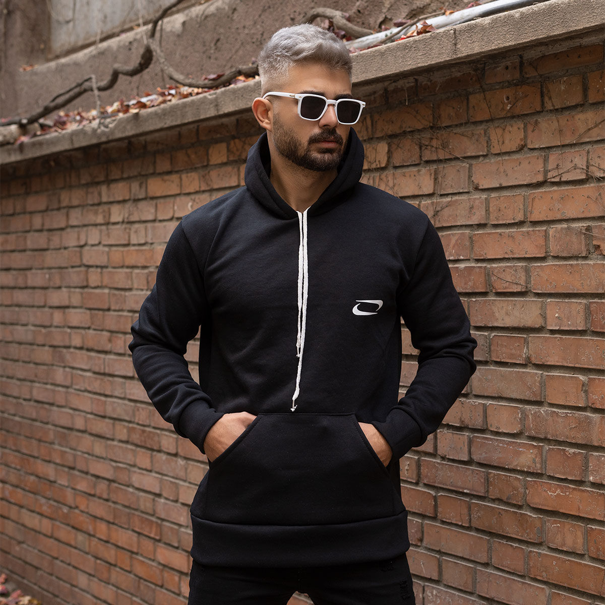 هودی مردانه نایک مشکی مدل Zanko