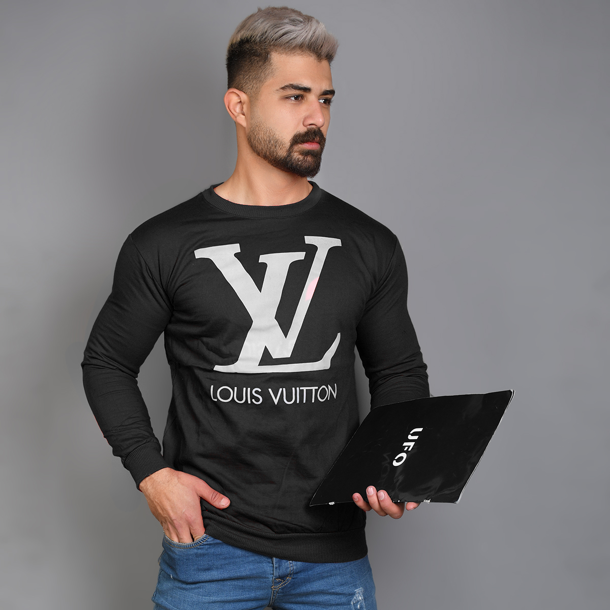 دورس مردانه LV مشکی مدل Adrian