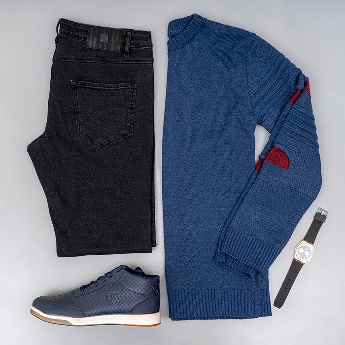 شلوار جین ذغالی مردانه مدل syavash