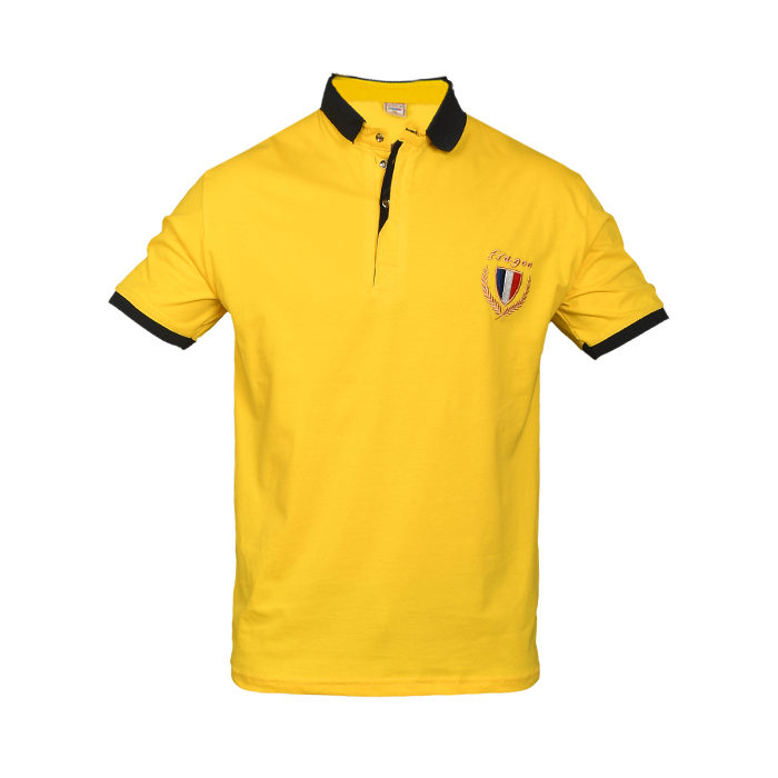 تیشرت مردانه زرد مدل RIBAN