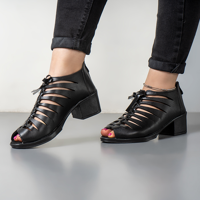 صندل زنانه مشکی مدل Homa