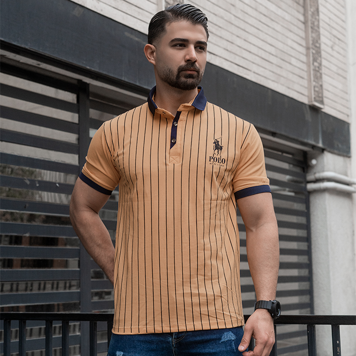 تیشرت مردانه کرم مدل MONO