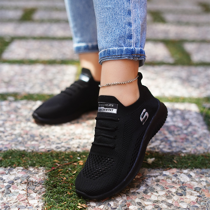 کفش ورزشی SKECHERS مشکی زنانه مدل melon